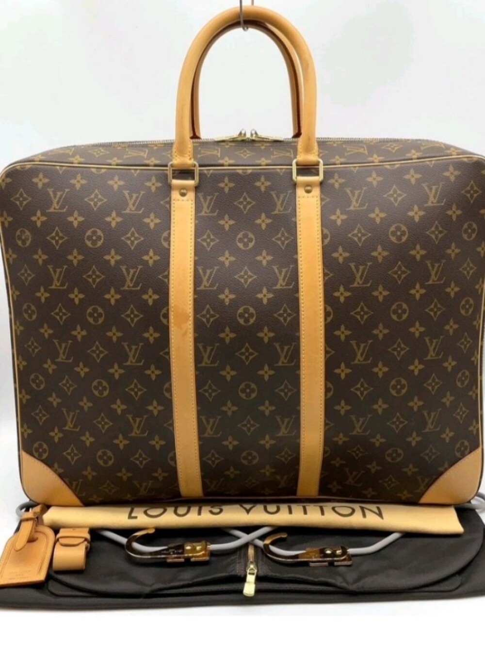 SALE! Louis Vuitton Monogram Sirius 55 M41404 Travel Bag/DB/Hangers Unisex